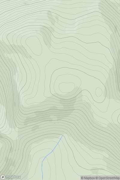 Thumbnail image for Slievenaglogh (Sliabh na gCloch) [Mourne Mountains] [J327291] showing contour plot for surrounding peak